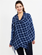 Plaid Multi Wear Lightweight Nursing Scarf | Motherhood Maternity