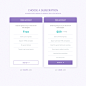 Pricing table psd photoshop template