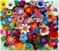 crocheted flowers | Flores