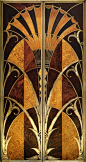 Chrysler Building Elevator door, New York City - 1930 - Architect: William Van Alen - Style: Art Deco