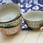 雨奶奶 景德镇日韩式手绘餐具 陶瓷碗 套装 饭碗 创意 微波炉适用