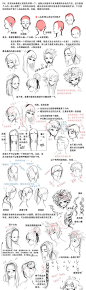 绘画 手绘 教程 动漫 “Qianxi丶【各种头发的画法】