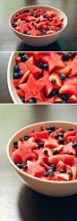 stars and stripes fruit salad