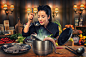 People 2000x1335 women kitchen cooking octopus