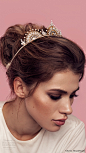 olivia headpieces 2017 bridal hair accessories victoria crown headband close up