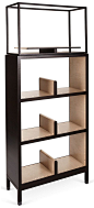Nea Double Bookcase, Wenge | Italian Craftsmanship | One Kings Lane
