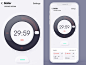 Smart Home App - Boiler nest radial dial heater boiler meter circle interface ui design ux ui smart home neumorphic button branding design app ui app