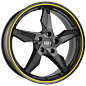 GRAPHITE PIN STRIPE DOTZ TOUGE alloy wheels #vw #bmw #audi #alloy #wheels #rims http://www.turrifftyres.co.uk: 