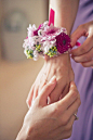 corsages for the maids/bride