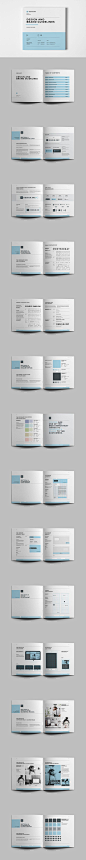 Brand Manual and Identity 36 Pages Template InDesign INDD