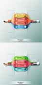 Modern Infographic Options Template (2 Colors) - Infographics 