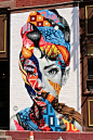 Audrey Hepburn Graffiti in Little Italy - New York City: 