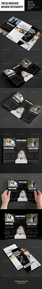 Trifold Brochure for Wedding Photography - Portfolio Brochures
