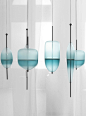 Murano glass pendant lamp FLOW T by GALLERY S.BENSIMON | #design Nao Tamura
