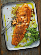 Curry Baked Salmon with Lime & Coriander