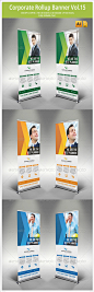 Print Templates - Corporate Rollup Banner Vol.15 | GraphicRiver