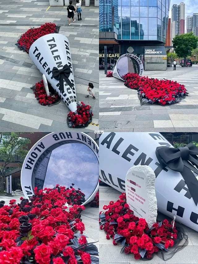 各大城市的巨型花束，浪漫永不迟到