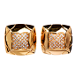 BULGARI BLV 1.75ct Diamond Gold Earclips