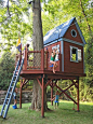 Bluebird Treehouse  The Zip Line Ride take-off is from the deck. The 50' long cable is anchor high above to the tree and the other end of the cable is secured to a 2nd tree. Just grab the disk seat and jump off for a fast, fun and thrilling ride.: