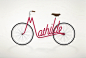 自行车字体艺术欣赏
