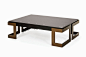 Pinterest update: Angulus Coffee Table in a textured bronze finish with a smoked oak top.: 