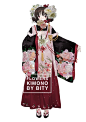 flowers kimono-白缇