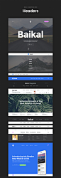 Baikal UI Kit : Massive component based UI Kit for Sketch and Photoshop