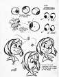 The shape of the eye changes, as the eye direction changes. ✤ || CHARACTER DESIGN REFERENCES | Find more at https://www.facebook.com/CharacterDesignReferences if you're looking for: #line #art #character #design #model #sheet #illustration #expressions #b