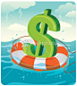 Files for sale - Financial Rescue : Financial rescue and insurance concepts for sale - Vector files