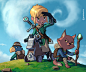 Kfir- the knight : I drew this drawing for my son's 4th birthday. He loves cats and Link :)