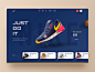 Nike Website Design V-2 2019 trends cart ecommerce footwear hiwow running shoe nike product website shoe shop sneakers shop sportswear trainer shop landingpage uidesign uxdesign uiux homepage webdesign