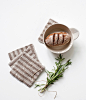 Set of 4 Rustic Coasters With Brown Stripe : Set includes 4 linen coasters  Colour: Natural with green stripes  Size: 10x10 cm (3.94x3.94 in)  100% Stone Washed linen (260g/m2)  Made in Lithuania