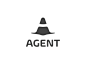 Agent logotype logodesign logo smart clever minimalism hat logo hats hat agent logo agents agent