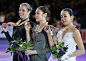 LONDON Canada South Korea's Kim Yu Na holds her gold medal after her victory at the world figure skating championships in London Canada on March 16...