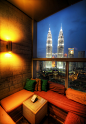 吉隆坡的一个露天休息室。马来西亚