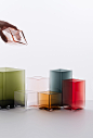 Ruutu | Glass vases | Beitragsdetails | iF ONLINE EXHIBITION : The fluidity and vibrant feel of the mouth blown glass creates the delicate character for the new Iittala collectible vase Ruutu. Created by Ronan and Erwan Bouroullec, Ruutu might be simple i