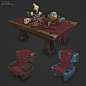 Low Poly Dungeon Entourage Set