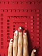 SELF Magazine Nails Editorial : Insert Content:       Cut paper backdrops designed and created for a pop-inspired nail art editorial in SELF Magazine. Photographer | Carlton DavisNail Art | Natalie Pavloski