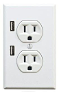 New socket design with USB outlets: Great for iPhone and iPod chargers - should be standard in every new home