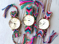 Friendship Bracelet Watch--i could easily make this myself!