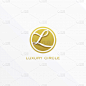 logo letter l with circle luxury style