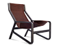 Toro Lounge Chair - Chocolate / Smoke