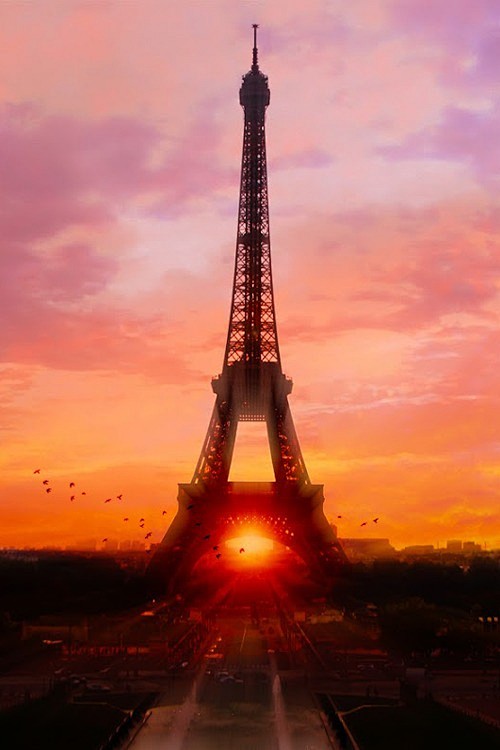 Sunset in Paris