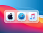 Big Sur Mac Icons变态光泽图标Mac OS