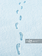 Bare Footprints in Fresh Snow详情 - 创意图片 - 视觉中国 VCG.COM