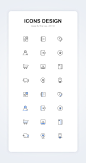 Icon Design一套线性图标设计