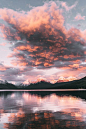 Sunset over Lake McDonald, Montana: 