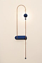 Node wall lamp vertical - on