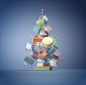 Merry Christmas from Gucci : I made this render for the Gucci Christmas Card. Afterwards the tree made of boxes has been created for real in the Gucci Museum in Florence and in the Gucci Boutique in Singapore.