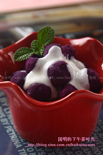 酸奶紫薯冰的做法